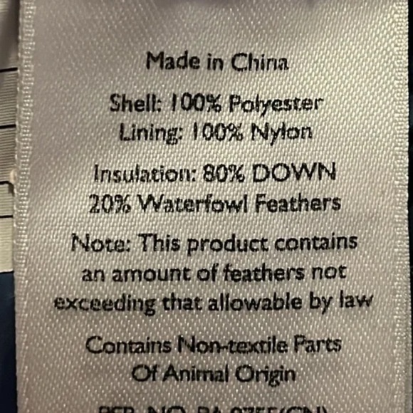 Eddie Bauer CirrusLite Down Jacket 650 Fill Full Zip Indigo Printed Size Large - Picture 12 of 13